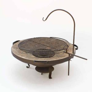 Bonfire Clay Slab 1000 Mosaic – Mild Steel Trim