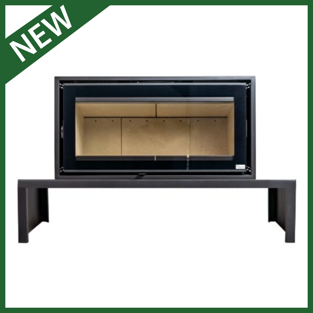 Northern Flame Kenna 100 Freestanding with Wood Box Stand-10