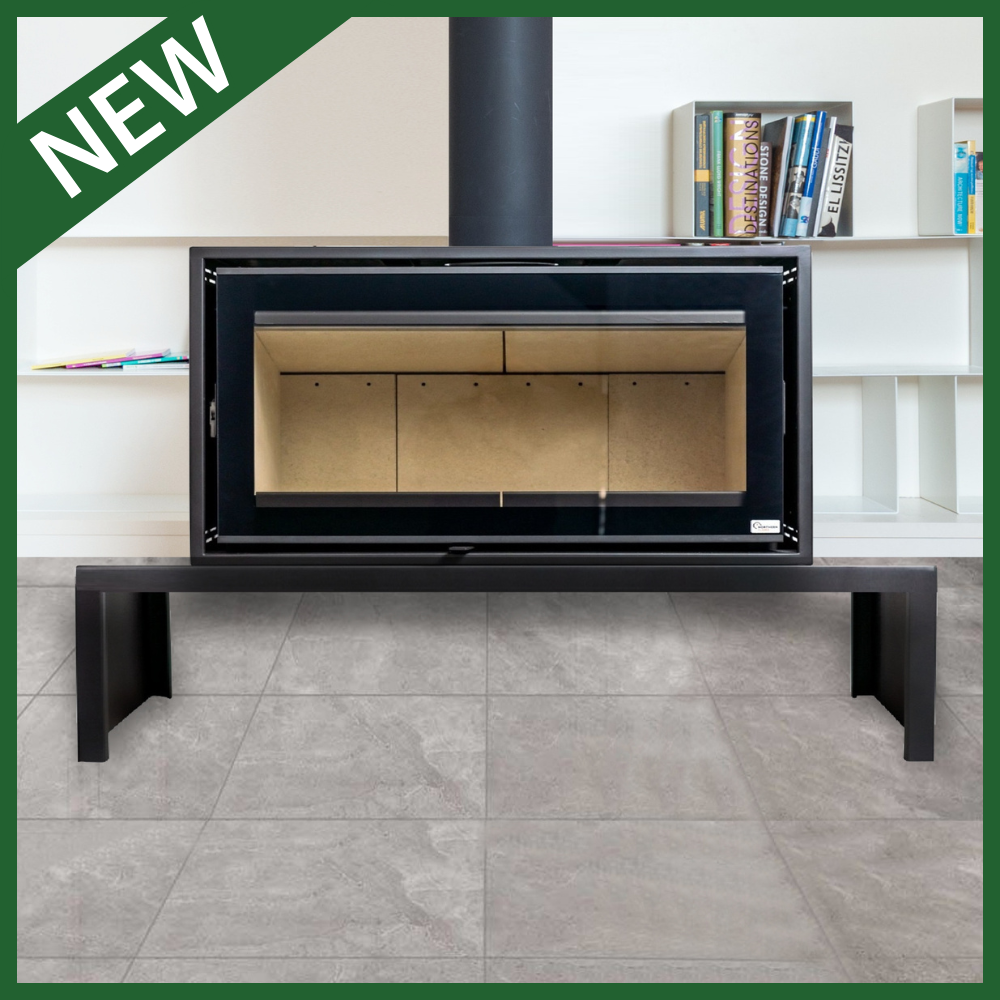 Northern Flame Kenna 100 Freestanding with Wood Box Stand-13