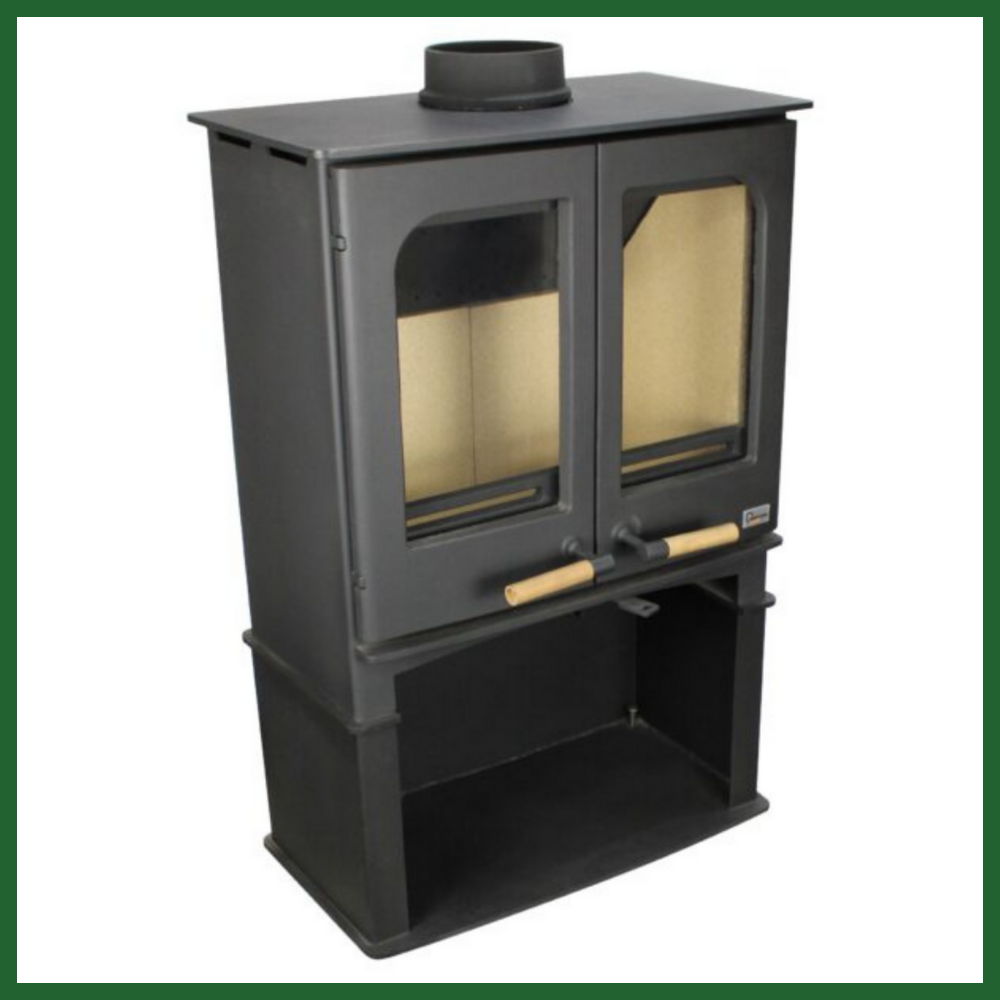 Northern Flame Panoramic Twin Door With Stand-1