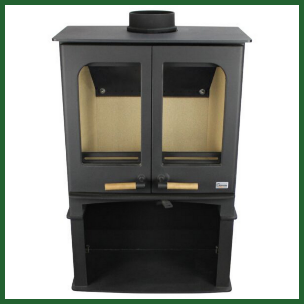 Northern Flame Panoramic Twin Door With Stand-2