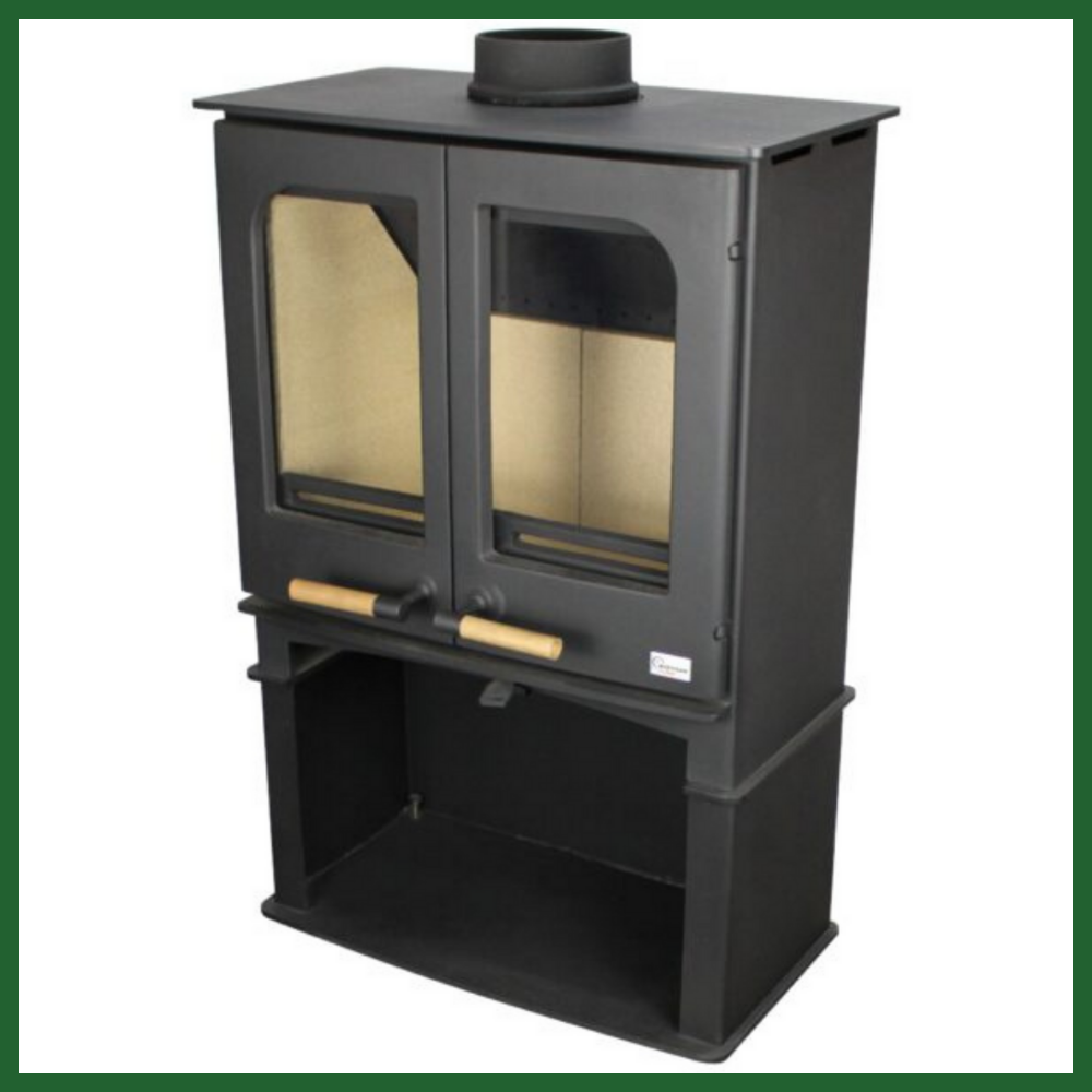 Northern Flame Panoramic Twin Door With Stand-3