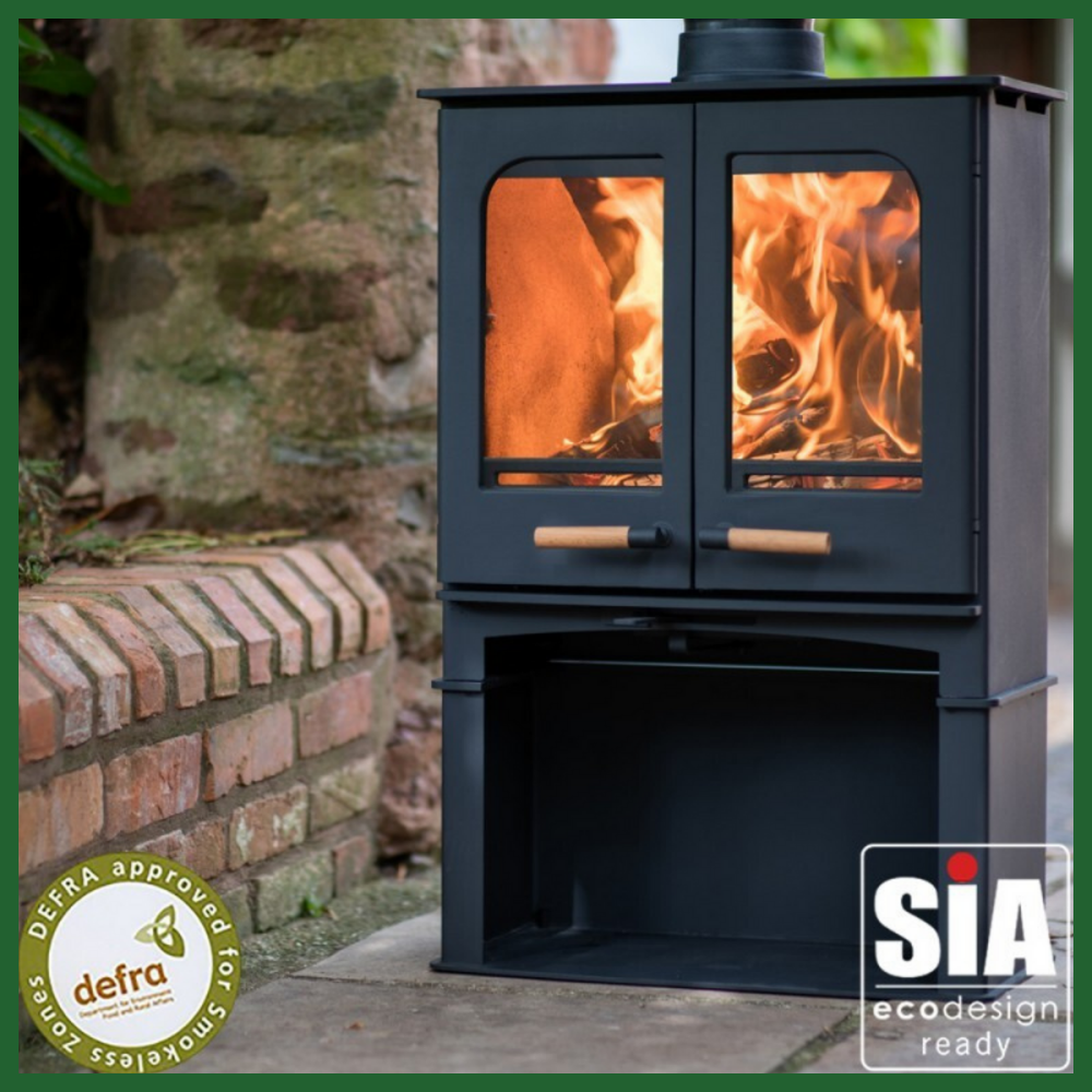 Northern Flame Panoramic Twin Door With Stand-6