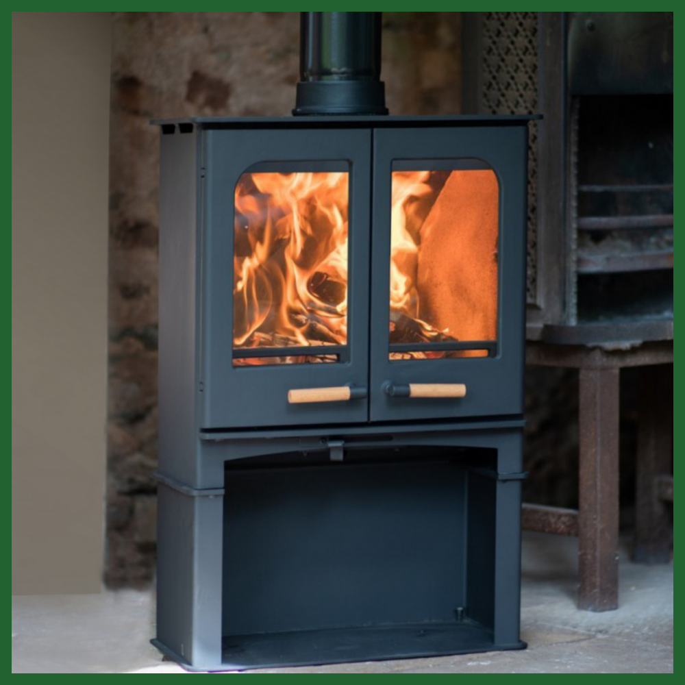 Northern Flame Panoramic Twin Door With Stand-8